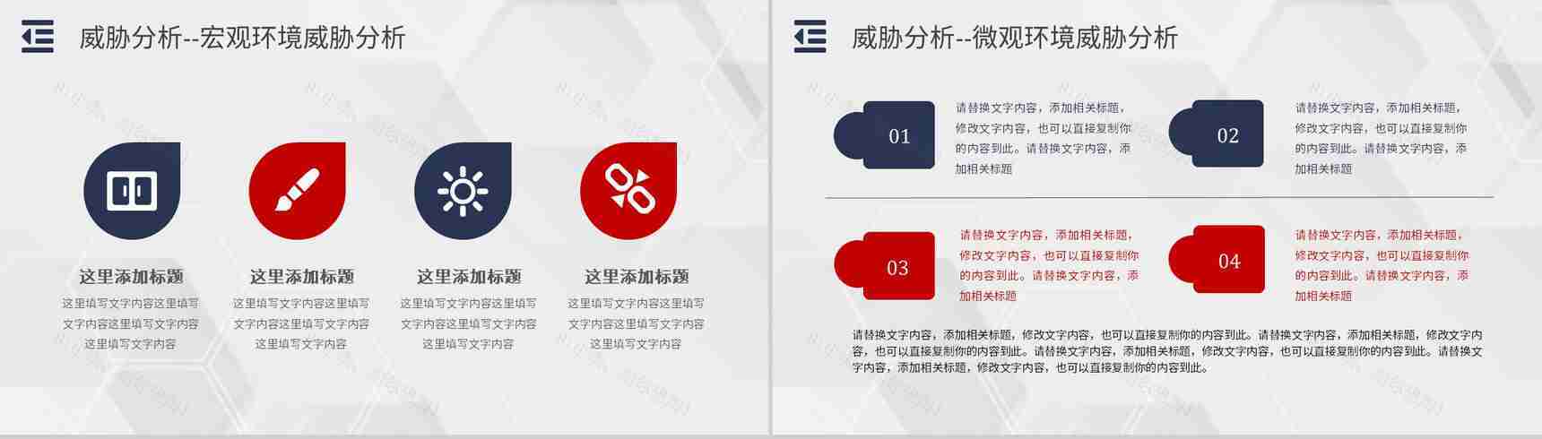 员工部门工作汇报SWOT分析案例企业战略优势劣势PPT模板-11