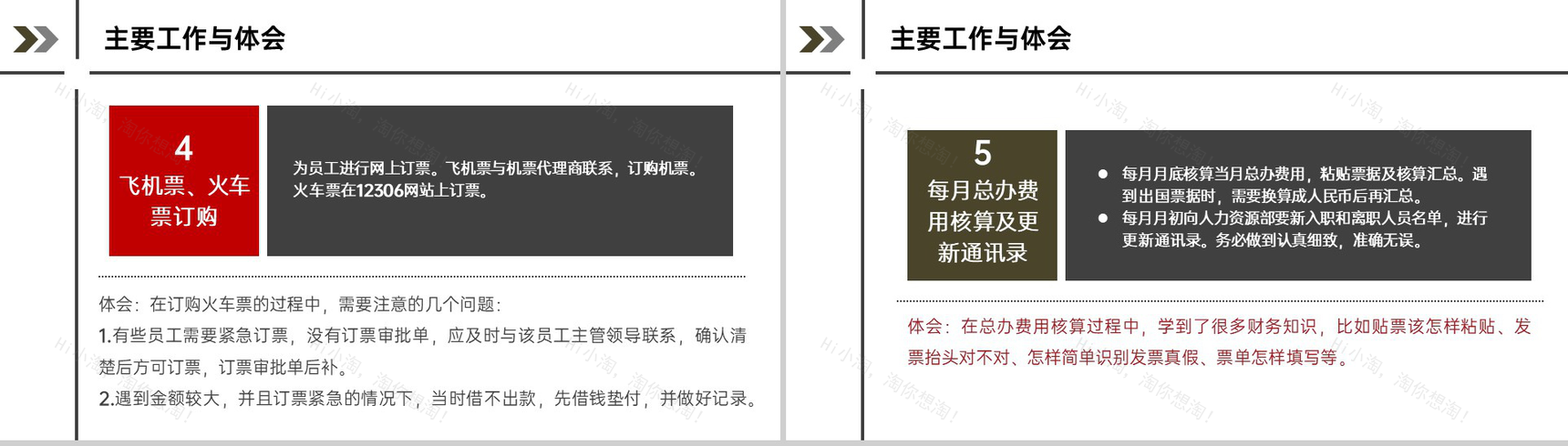 红黑撞色行政专员述职报告工作成果汇报PPT模板-4