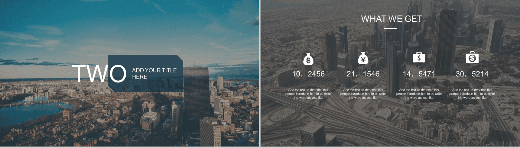 静态欧美扁平商务PPT模板-4