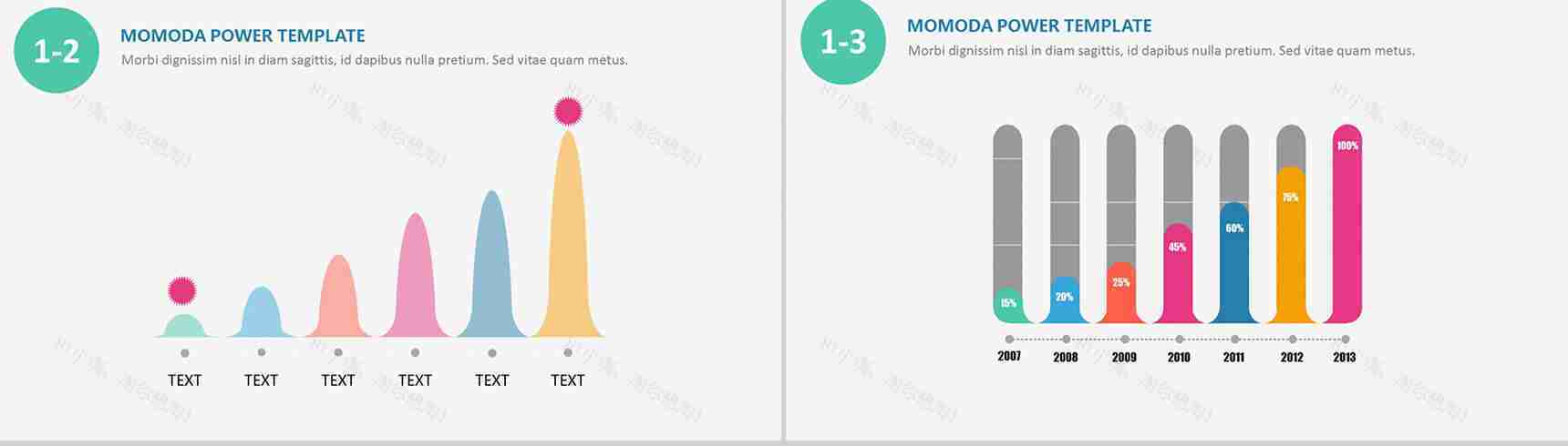 精美活泼小清新多功能PPT模板-3
