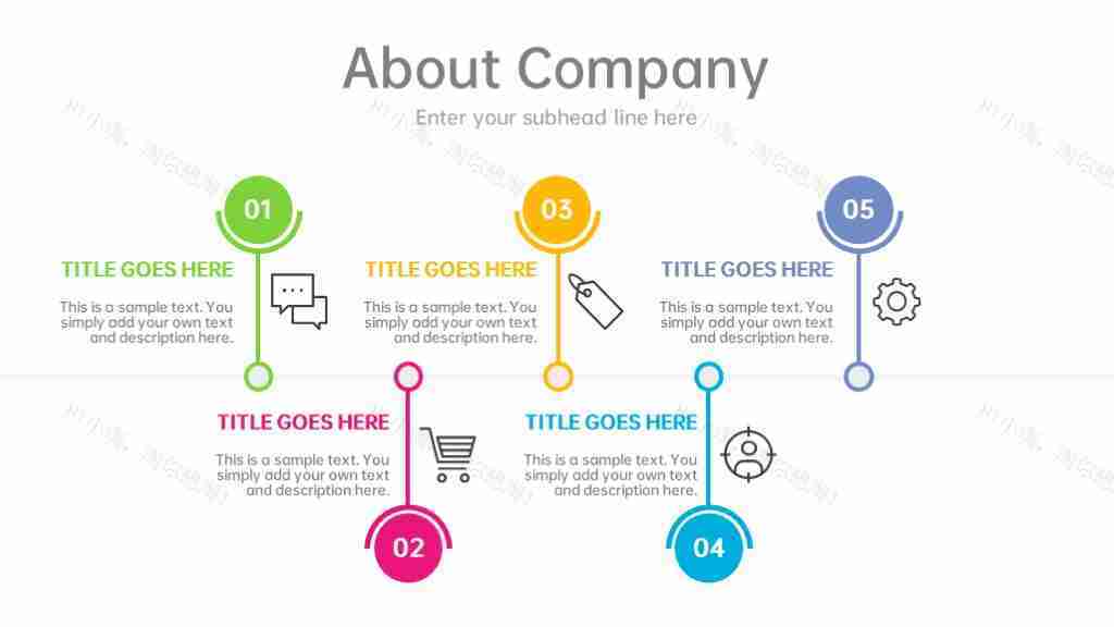 多彩商务数据图表合集占比分析PPT图表模板-24