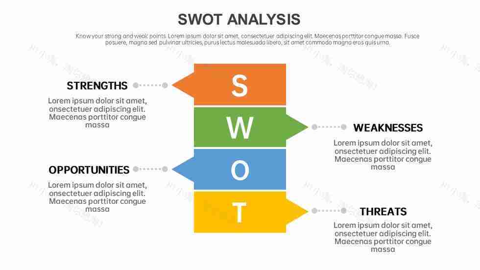 商务优质企业SWOT分析图PPT图表模板-40