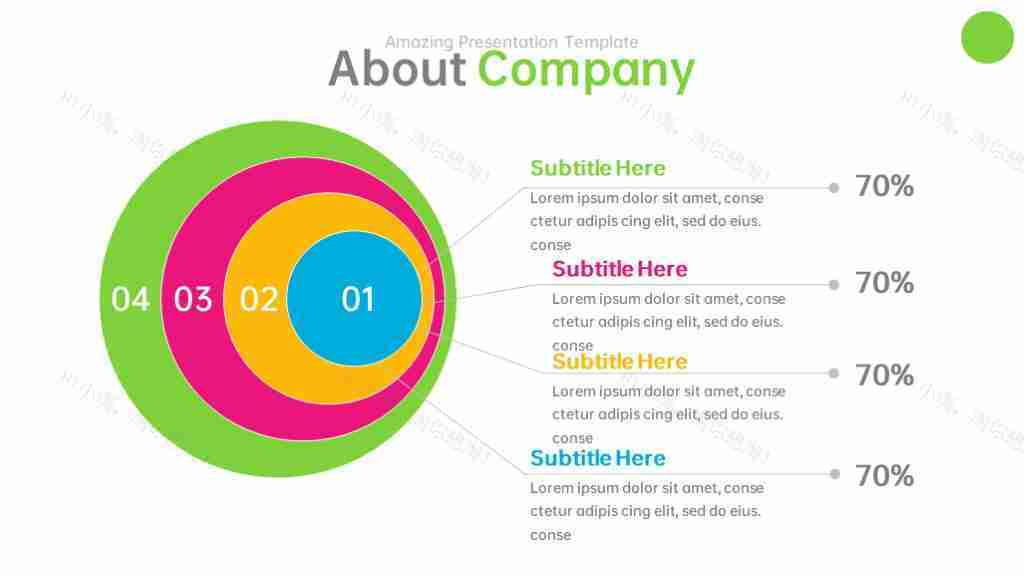 多彩商务风数据展示多功能图表合集PPT图表模板-14