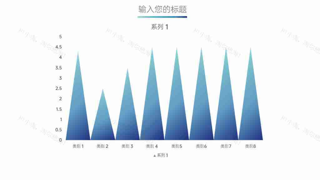 大气商务图表合集年度数据统计分析PPT图表模板-9