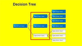 简约层级关系组织结构PPT图表模板