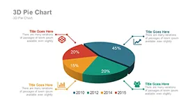 3D立体饼状图PPT素材