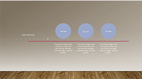 时尚简约渐变流程图PPT图表