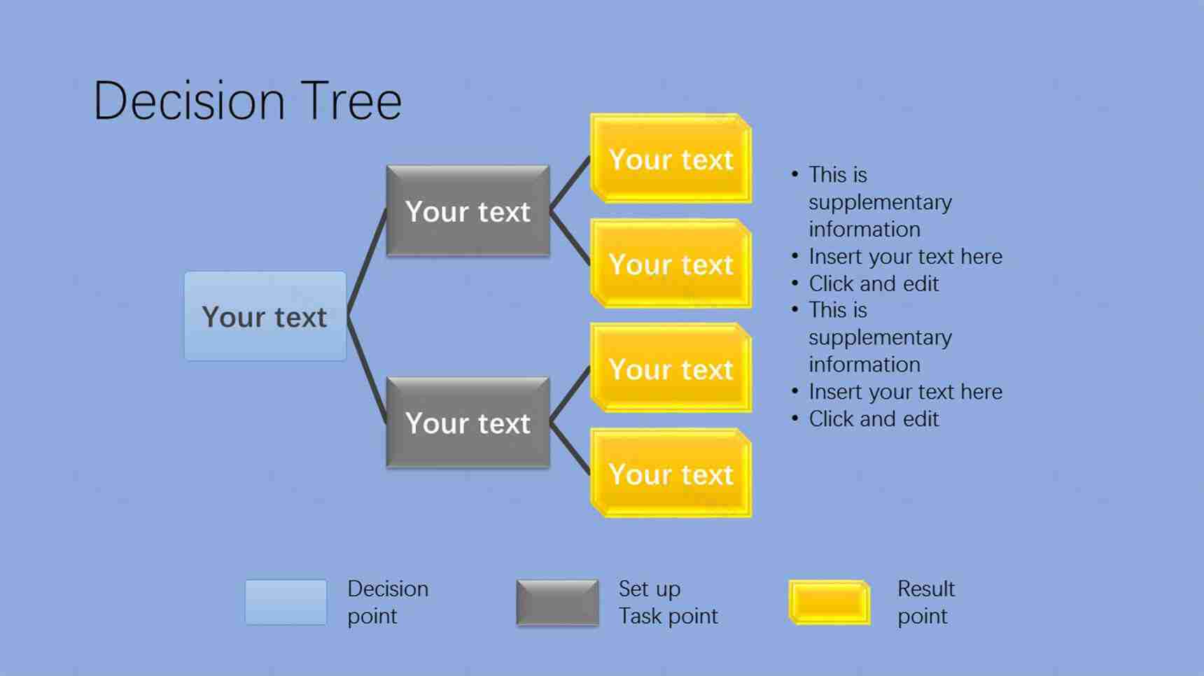 商务简约内容组织结构框架PPT图表模板-1