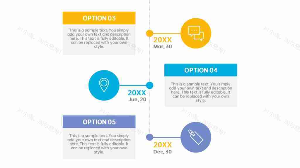 多彩商务数据图表合集占比分析PPT图表模板-21