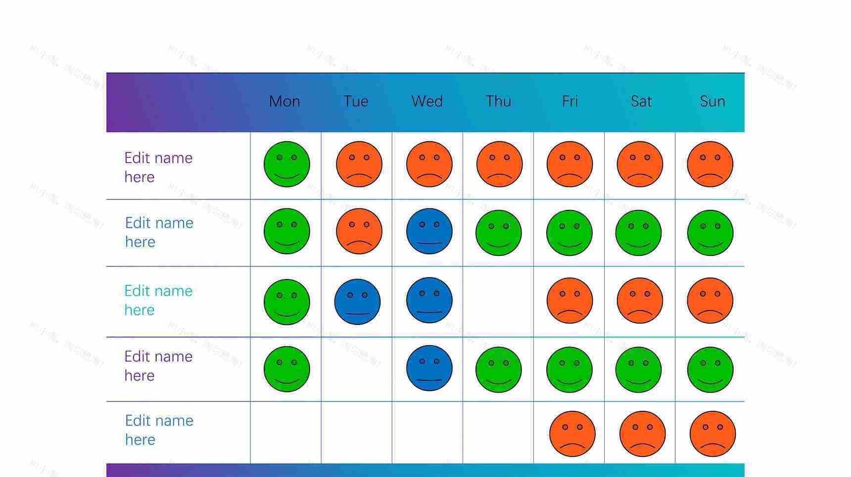 白色极简实用表格数据PPT图表模板-1