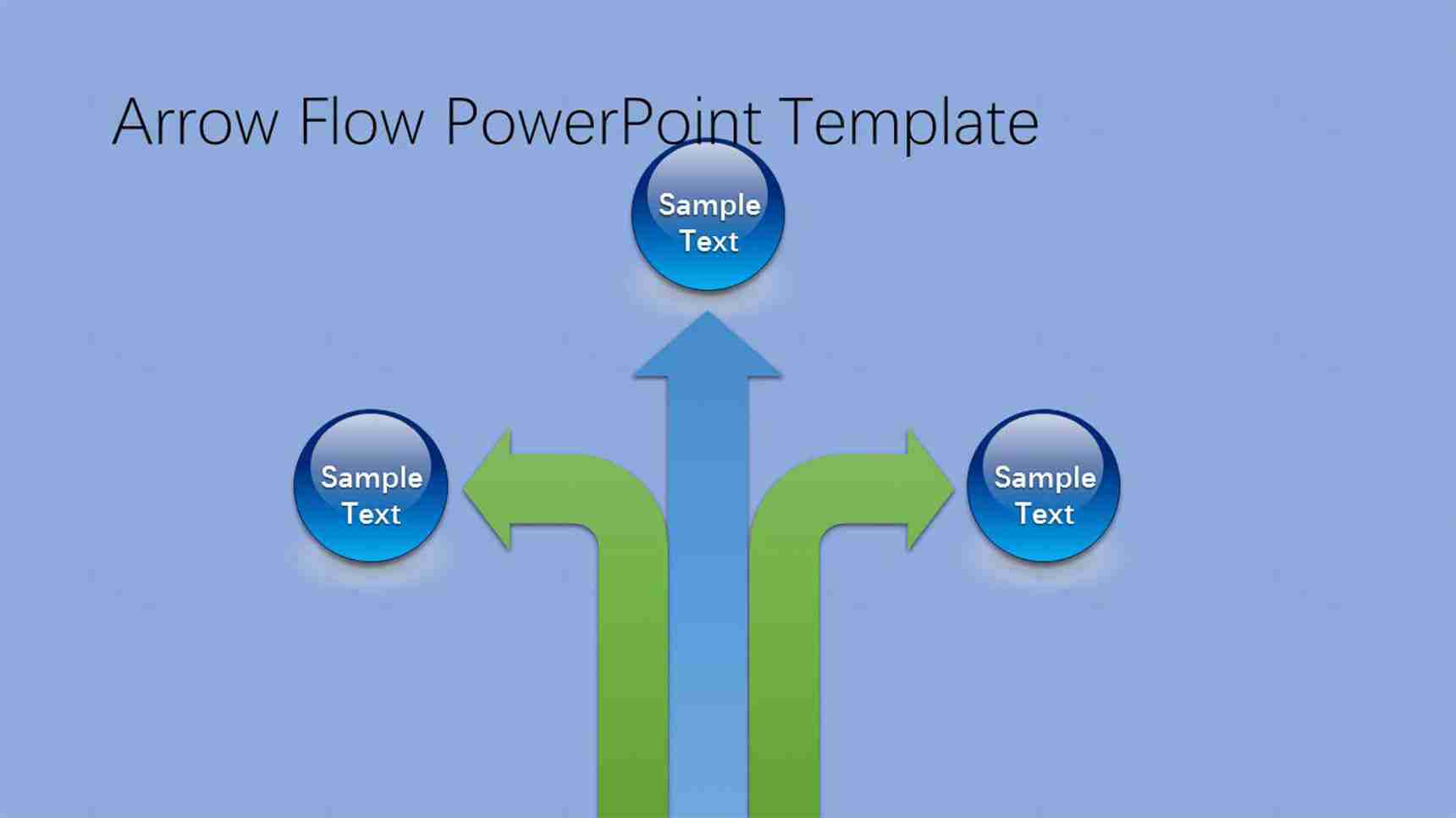 蓝色简洁简约商务化流程图模板素材-1