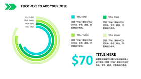 环形数据对比分析PPT模板