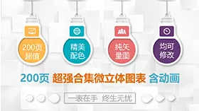 超强合集微立体图表含动画