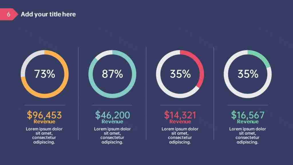 大气商务数据分析总结图表合集PPT图表模板-7