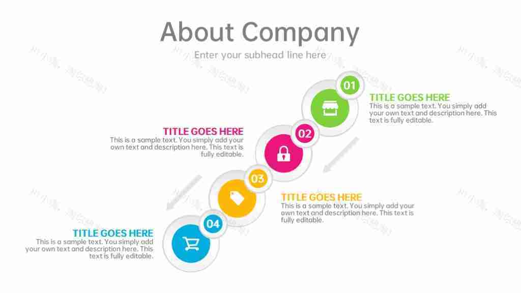 多彩商务数据图表合集占比分析PPT图表模板-34