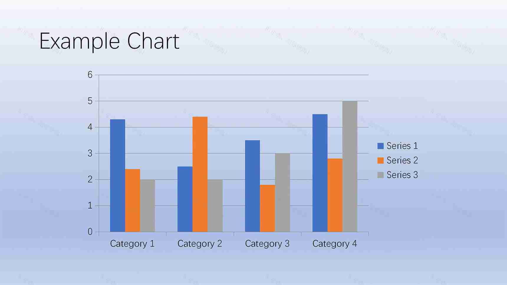 渐变背景PPT表格模板素材-1