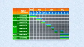 简约彩色商务实用表格PPT图表模板