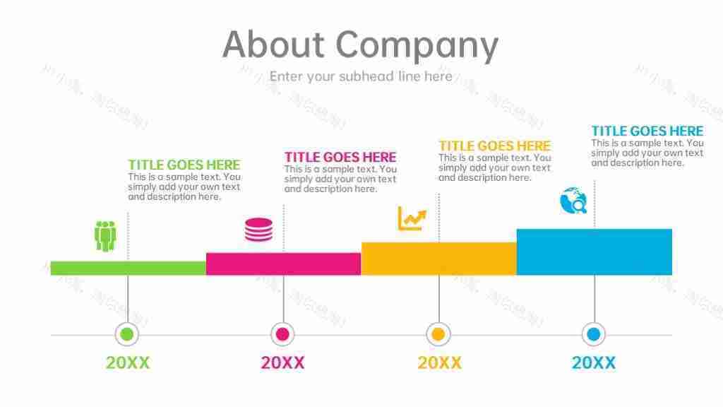 多彩商务数据图表合集占比分析PPT图表模板-14