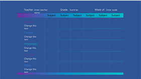蓝色商务简约PPT图表模板