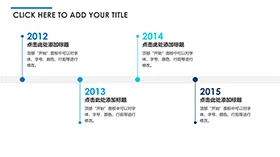 时尚大气简约商业时间轴PPT图表模板
