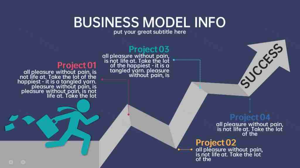 精美扁平化图表合集数据展示商务汇报PPT图表模板-11