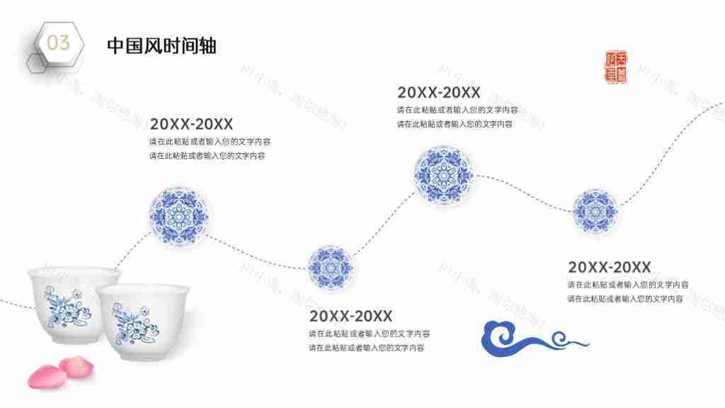 简洁企业发展时间轴企业文化PPT图表模板-61