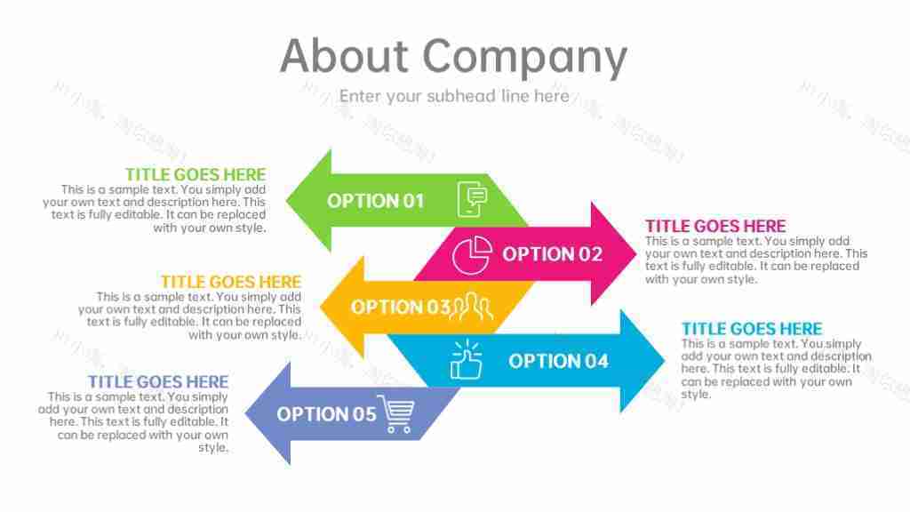 多彩商务数据图表合集占比分析PPT图表模板-8