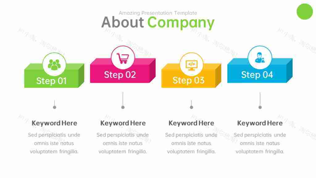 多彩商务风数据展示多功能图表合集PPT图表模板-26