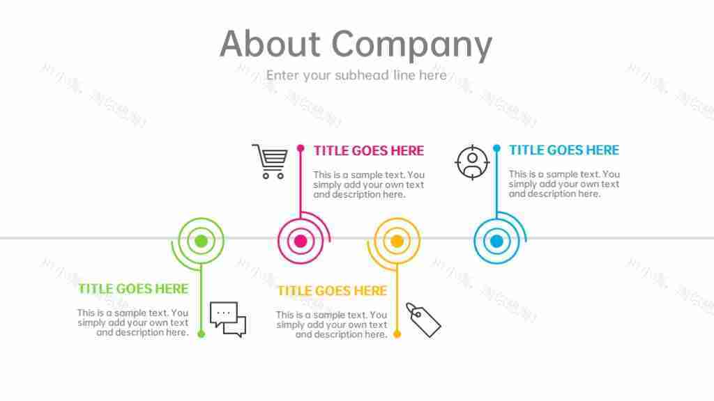 多彩商务数据图表合集占比分析PPT图表模板-30