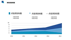 蓝色商务时间轴简约PPT图表模板