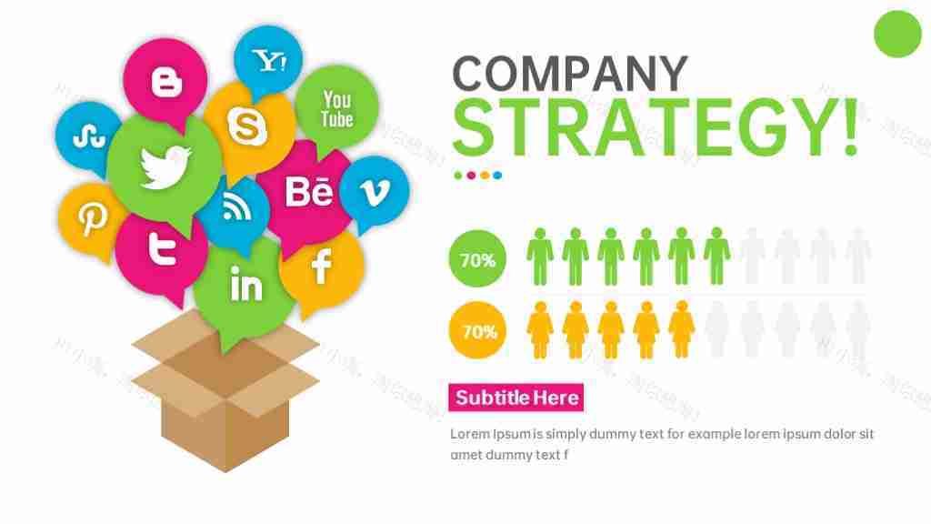 多彩商务风数据展示多功能图表合集PPT图表模板-7