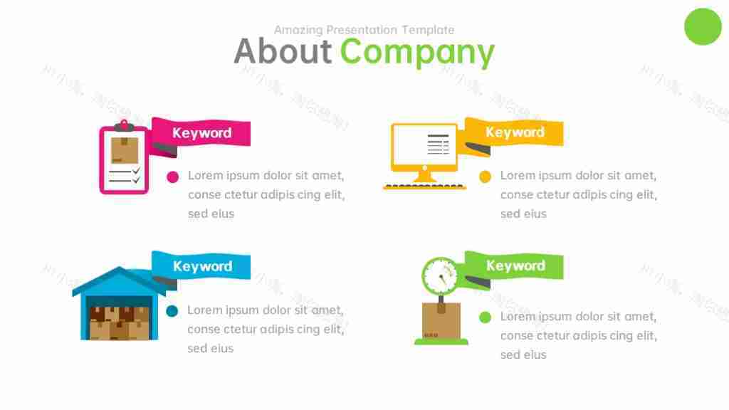 多彩商务风数据展示多功能图表合集PPT图表模板-36