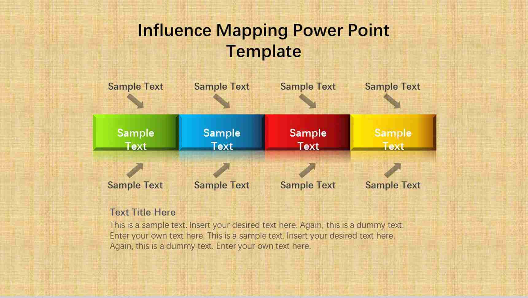 简约步骤流程PPT图表模板素材-1