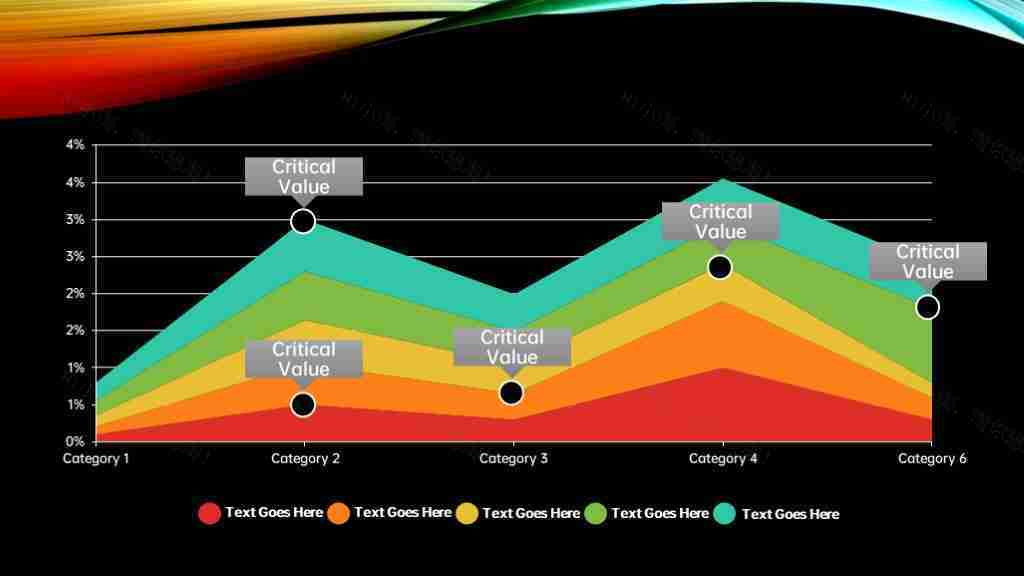 折线图数据比对PPT模板-1