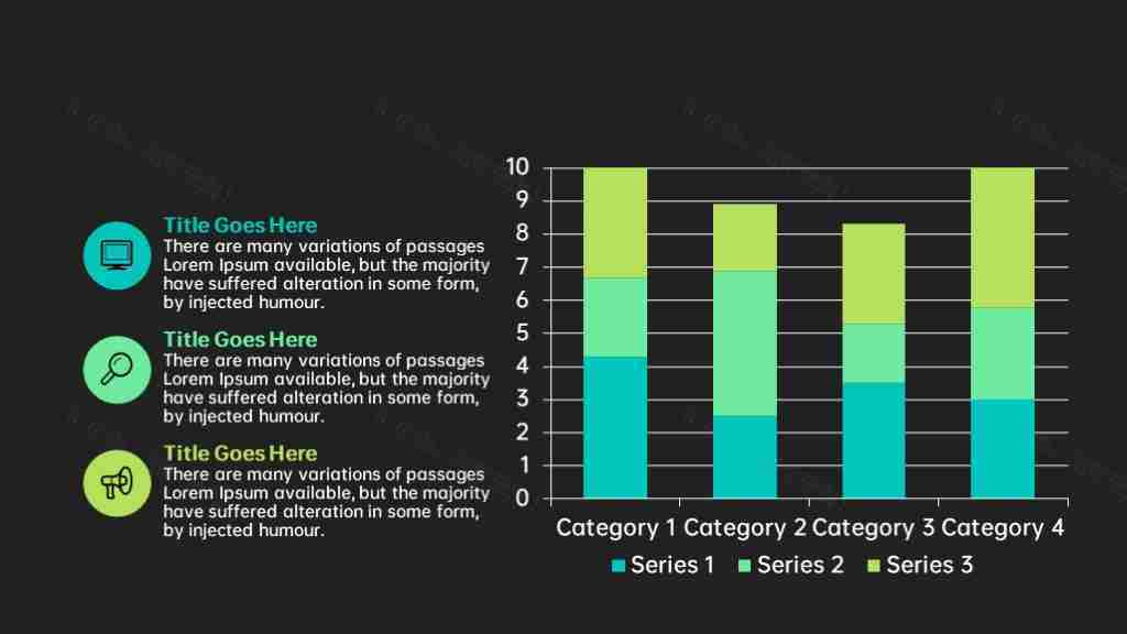 黑色数据对比甘特图PPT模板-1
