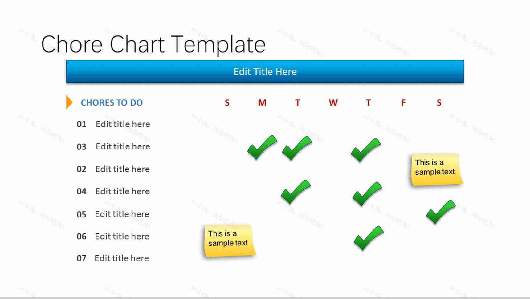 创意对错选择PPT表格图表素材-1