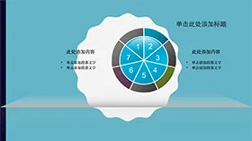 实用大气饼状结构图表PPT模板