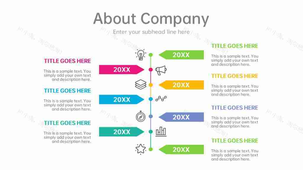 多彩商务数据图表合集占比分析PPT图表模板-28