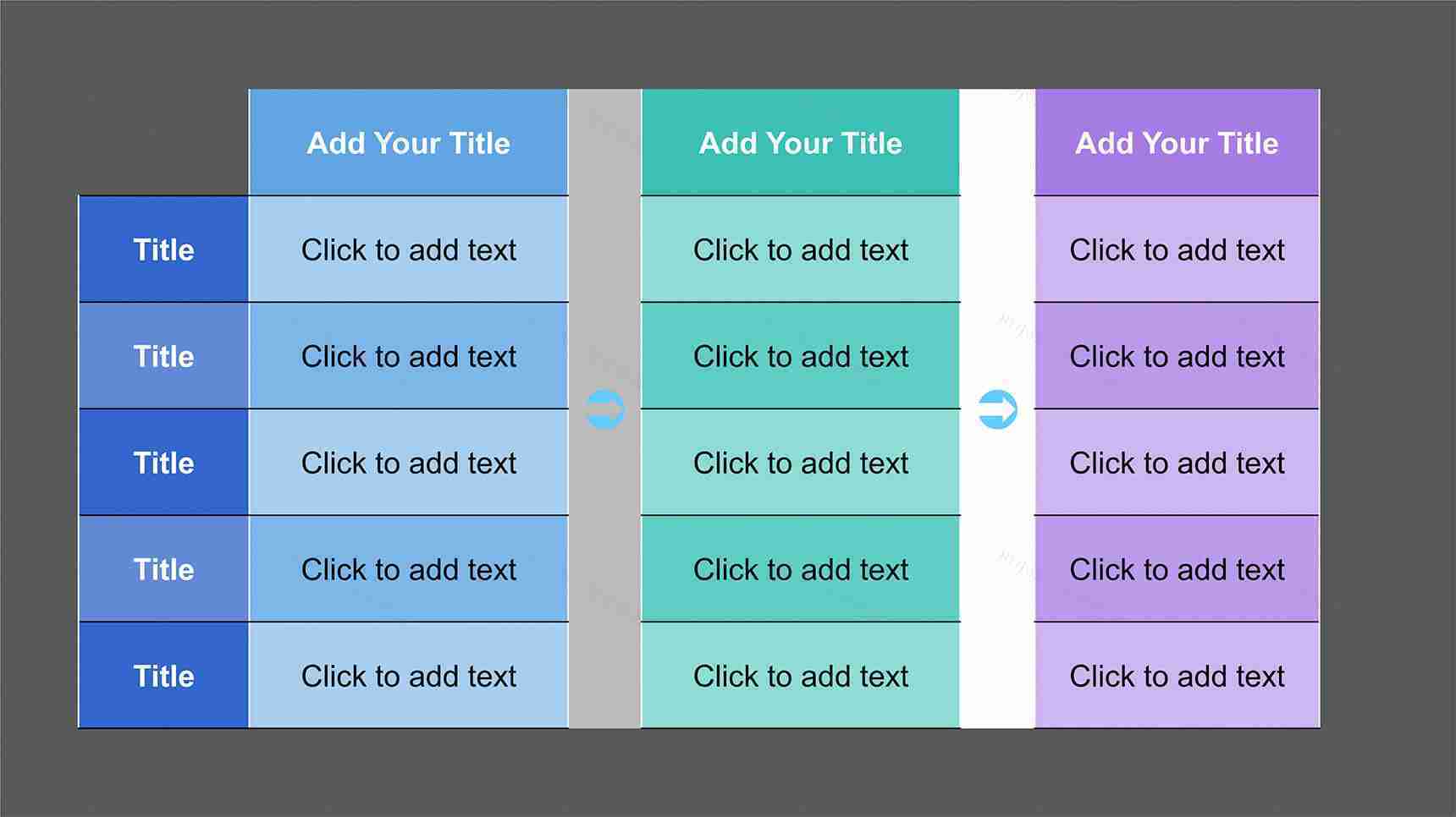 带推演的数据表格PPT图表模板-1