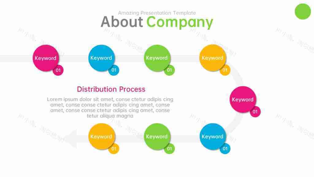 多彩商务风数据展示多功能图表合集PPT图表模板-35