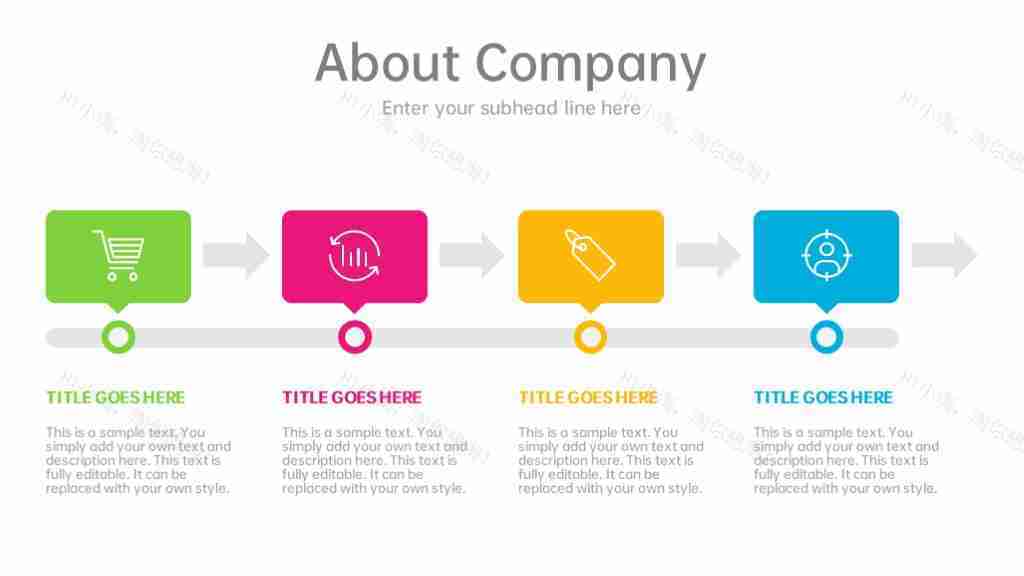 多彩商务数据图表合集占比分析PPT图表模板-11