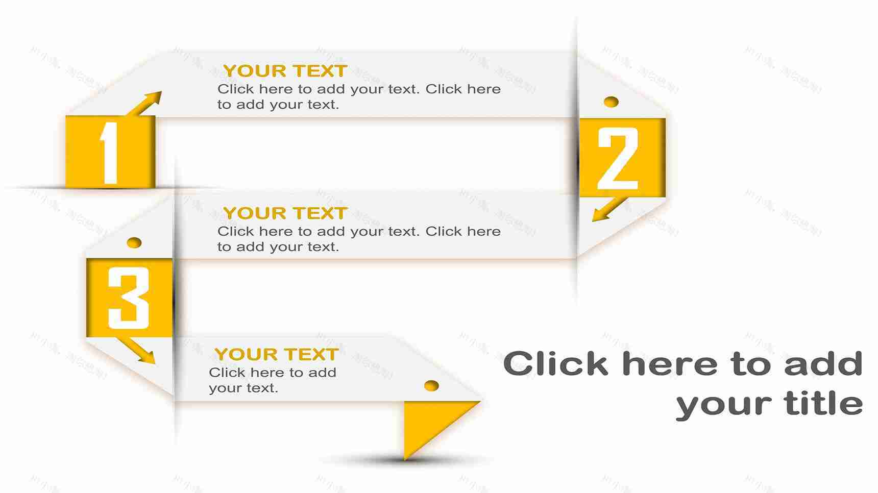 创意S形流程图PPT模板素材-1