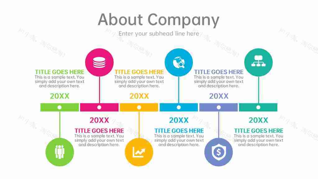 多彩商务数据图表合集占比分析PPT图表模板-5