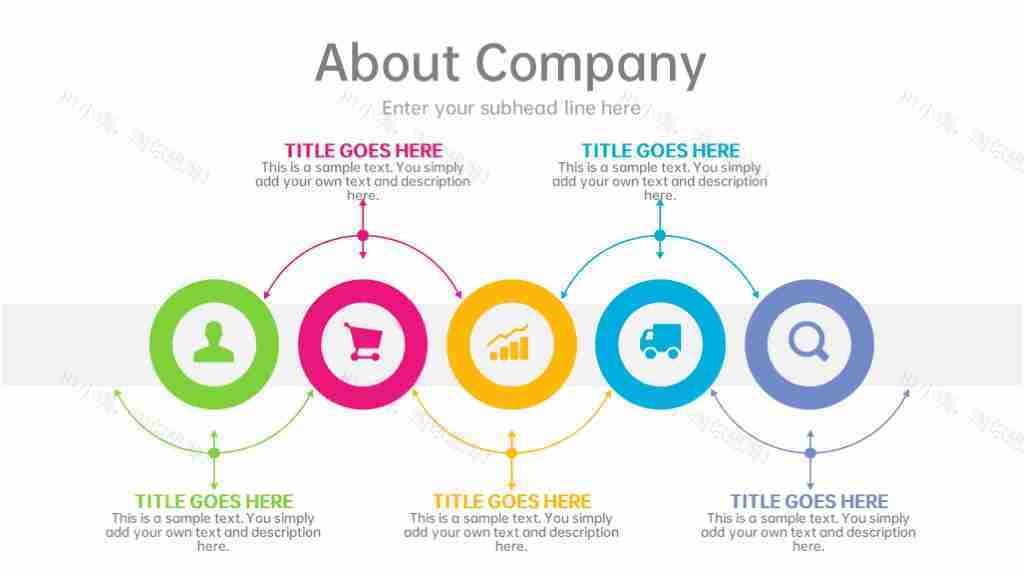 多彩商务数据图表合集占比分析PPT图表模板-37