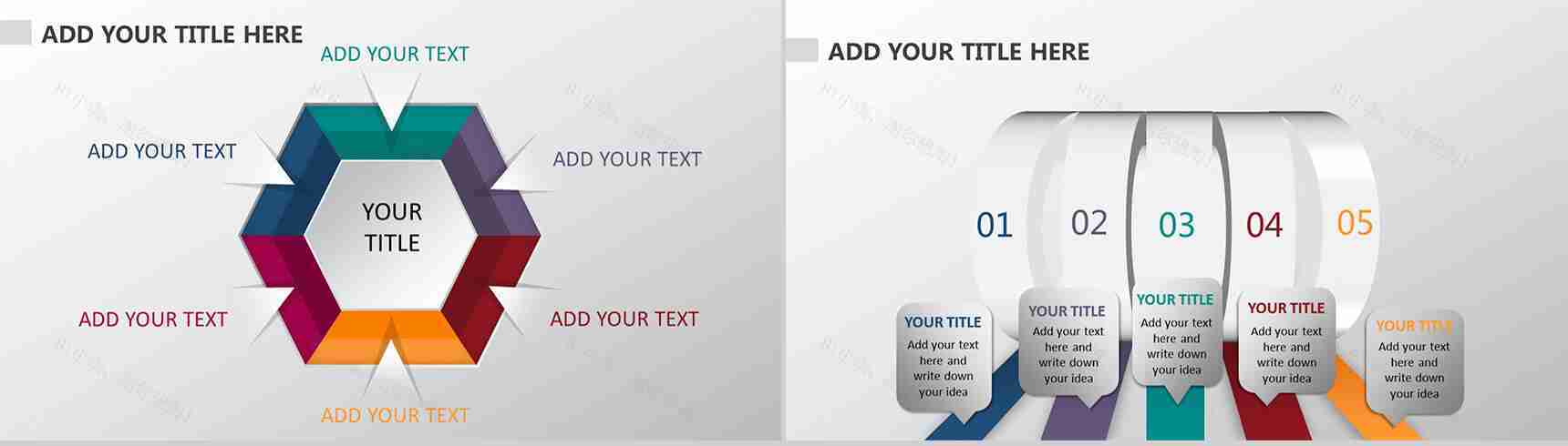 精美创意立体图表-3