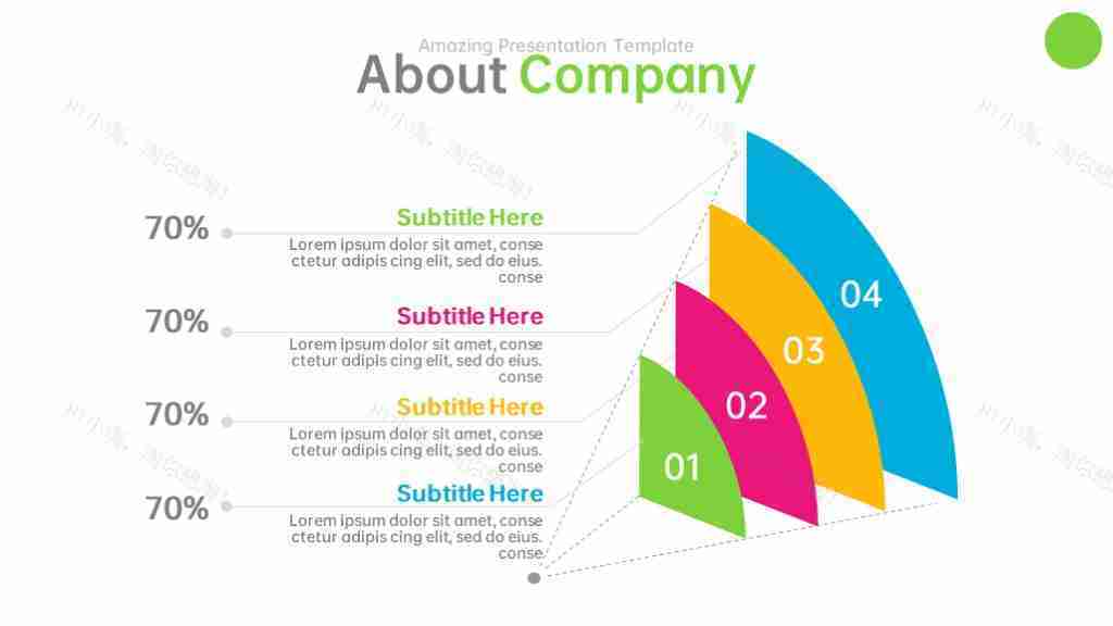 多彩商务风数据展示多功能图表合集PPT图表模板-17