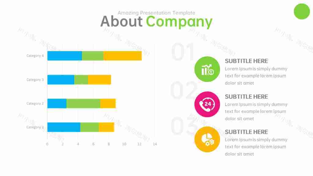 多彩商务风数据展示多功能图表合集PPT图表模板-40