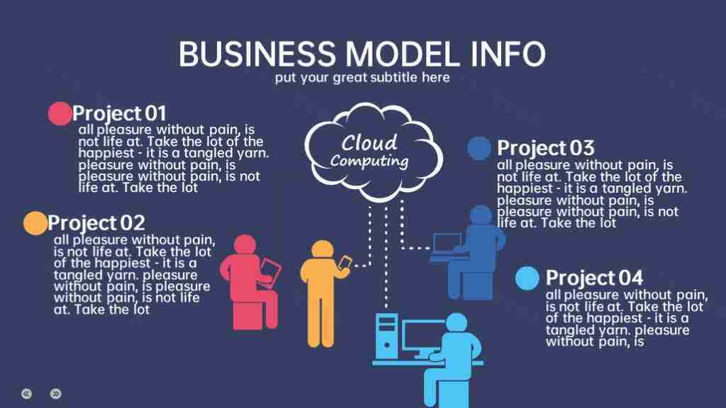 精美扁平化图表合集数据展示商务汇报PPT图表模板-10