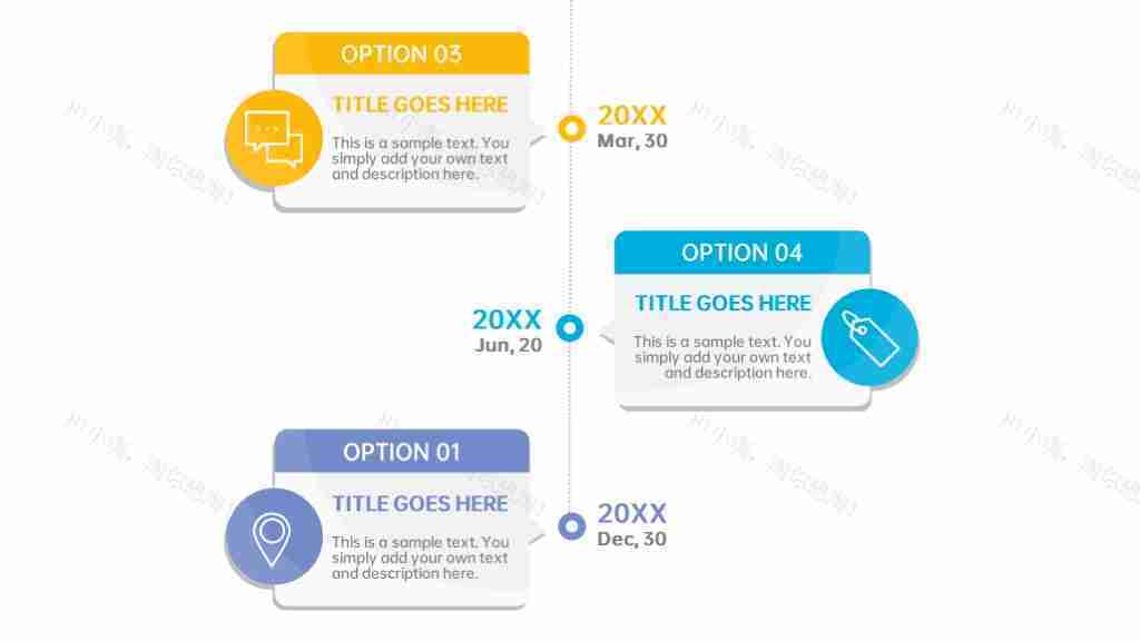 多彩商务数据图表合集占比分析PPT图表模板-19