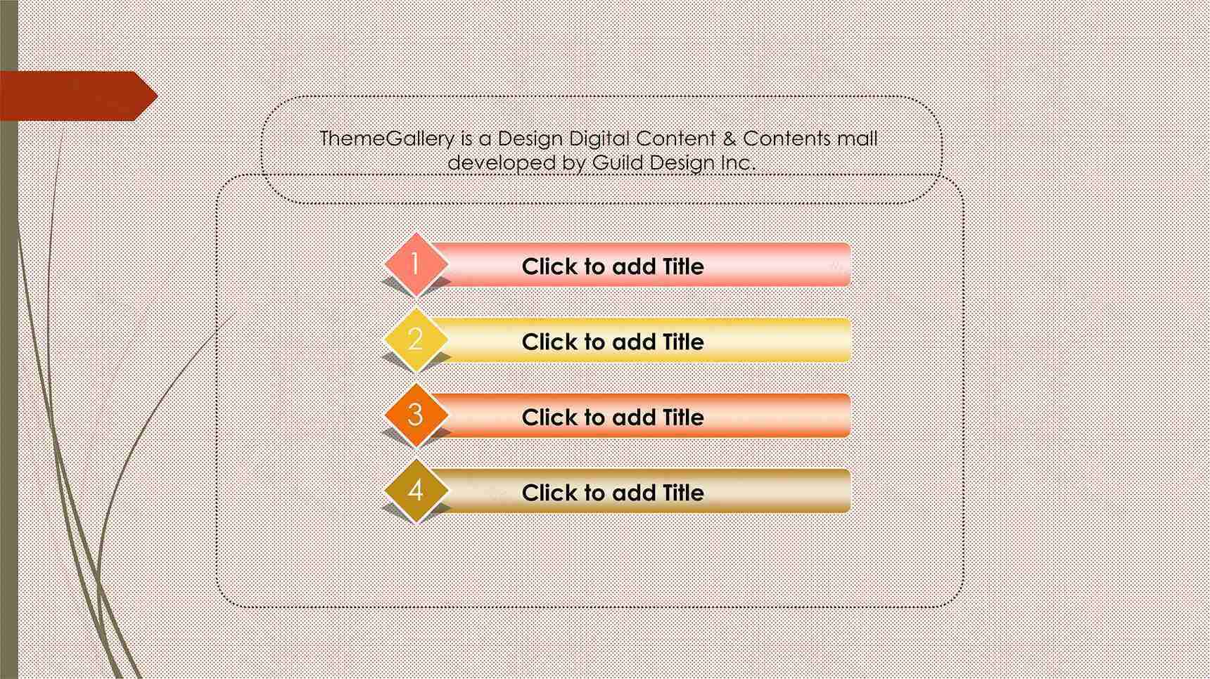 粉色时尚大气流程图PPT图表模板-1